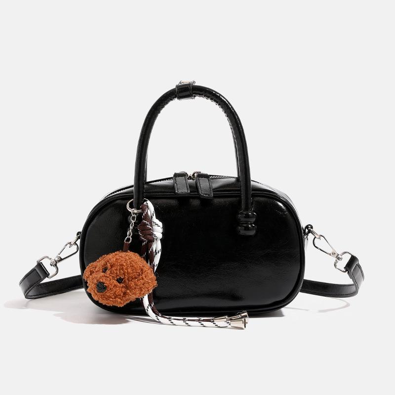 Sweet Style Autumn Retro Underarm Bag for Women In Women's European and American New Niche Portable Bowling Bag Large Capacity Commuting Bag