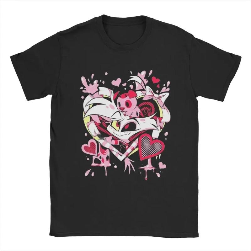 Женская футболка Vox Hazbins Hotel с коротким рукавом и круглым вырезом в стиле ретро, футболка больших размеров, свободная повседневная рубашка