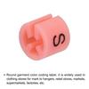uxcell Hanger Markers, Small Tags, Fits 3.5mm Rods, for Color-Coded Clothes, Pink, 150 Pieces