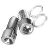 2x 10MM M10 Мотоциклетный удлинитель для зеркала заднего вида, адаптер, черный