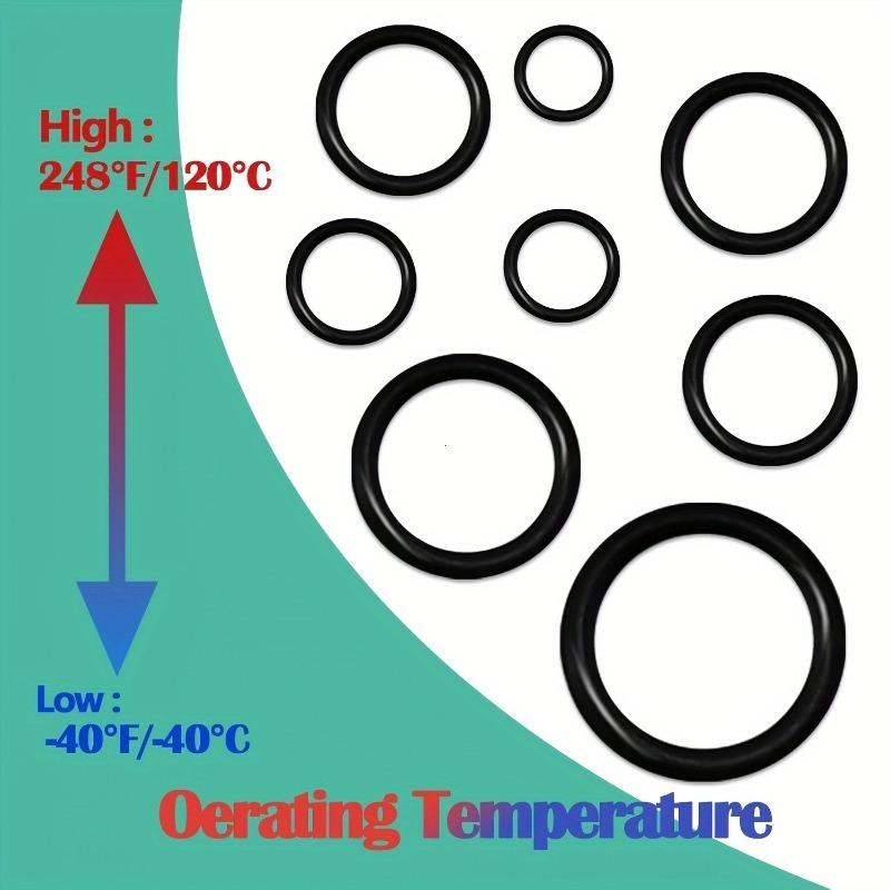 1020Pcs Rubber Sealing Rings 20 Size O-ring Gaskets Waterproof and Heat-resistant Oil Seals Washers O Ring Kit