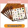 Halloween Party Bingo Card Game With Call Sheets And Decorations For Festive Events