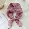 Cotton And Linen Small Square Scarf Silk Scarf Women'S Spring And Autumn New Style Artistic And Versatile Fashionable Temperament Headband Scarf