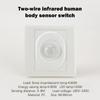 Переменный ток 220 В светодиодный датчик движения PIR выключатель света инфракрасный умный выключатель для коридора