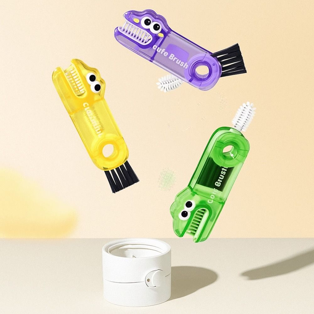 U-shaped Cup Cleaning Brushes Dinosaur Shape Bottle Cap Brush Cup Mouth Brush  Nursing Water Bottle