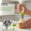 Профессиональные Инструменты для Выпечки Тортов 7 ШТ Набор Русских Насадок для Крема, Нержавеющая Сталь Украшение Тортов Пищевые Насадки Аксессуары, Принадлежности Свадебные