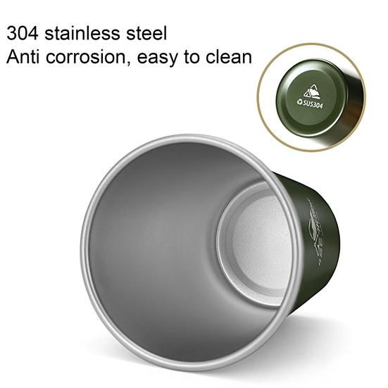 Yousheng 350 мл кофейная чашка термостойкая большая емкость для обработки краски нержавеющая сталь походная чашка для молока и пива товары для улицы