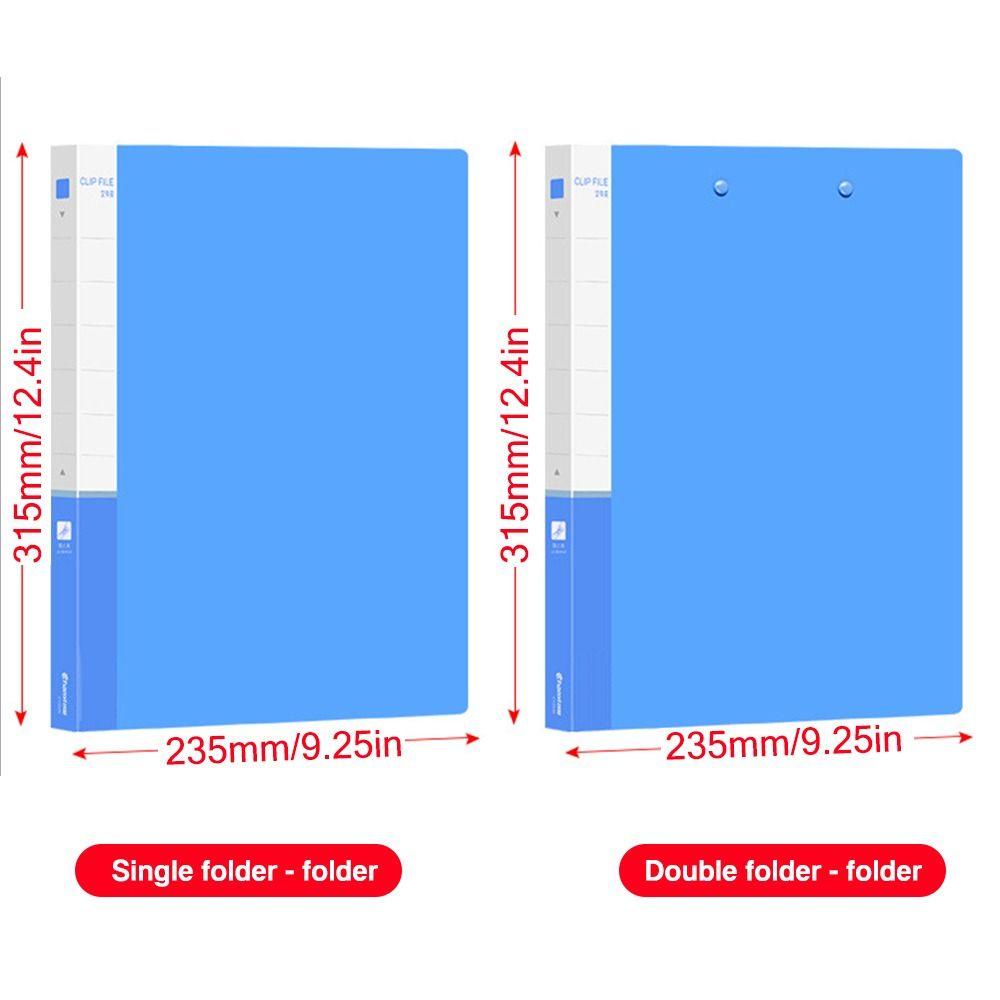 PP Document Bag Single Clip/Double Clips Archives Binder Simple File Bag Student Gift