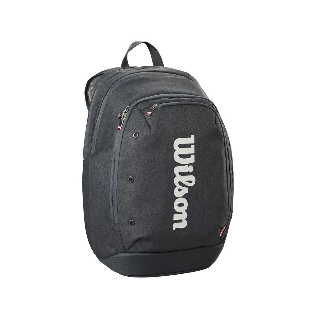 Wilson Tennis Tour Backpack Holds up to 2 rackets on Black WR8037401001 - (based medium-weight rackets) -