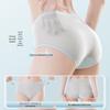 Langsha Women's 7A Antibacterial Ice Silk Seamless Mid-Waist Briefs 4-Pack