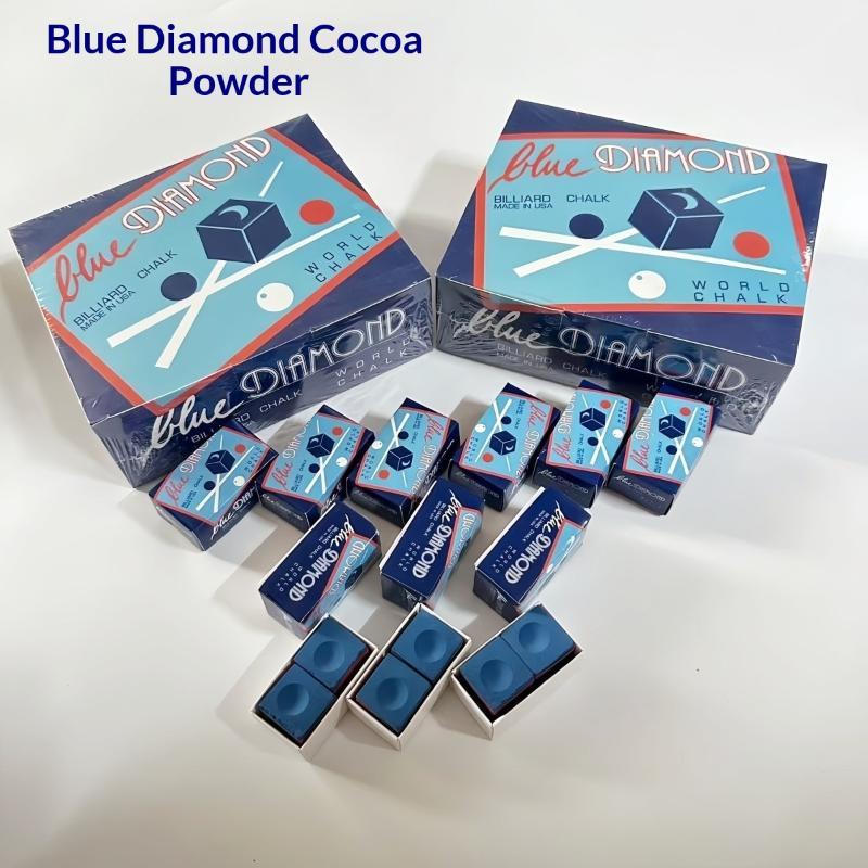 Мел для бильярдного кия Blue Diamond Сильное трение Долговечный Нескользящий для профессиональных тренировок и матчей по бильярду