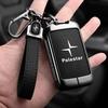 Car Smart Remote Key Case Full Leather Cover Protection Holder Shell For Volvo Polestar 2 Polestar 3 2023 2024 Keyless Keychain
