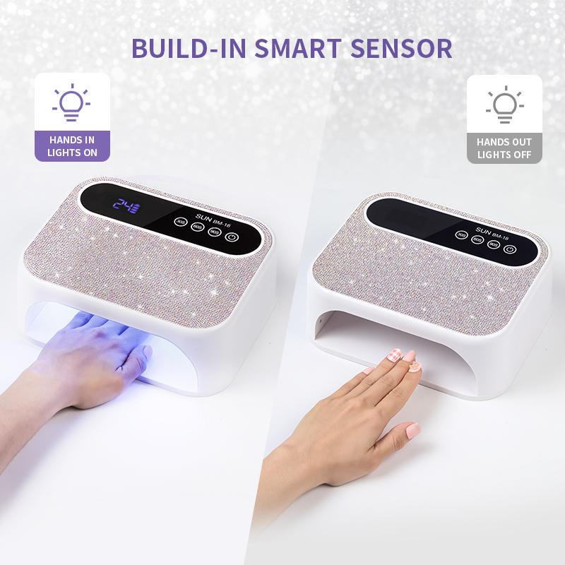 Rechargeable UV LED Nail Lamp Professional Dryer Cordless Gel Polish Drying Lamp For Manicure With Built-in Battery Nail Art