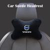 Для Volvo XC90 XC60 V50 S60 V70 V60 V40 S90 olestar AWD XC40 S80 T6 V90 Автомобильный замшевый подголовник поддержка шеи Автомобильные аксессуары для сидений