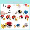 Pokemon Poke Ball Elf Figure Model Toy Pikachu Charmander Litten Rockruff Game Anime Figure