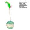 Cat Shuttlecock Toy Eye-catching Natural Materials Relieve Boredom Cat Kitten Feather Ball Teaser Toy