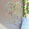New Crystal Sun Catcher Cloud Window Wind Chime Hanging Rainbow Prism Pendant Jewelry Home Garden Decoration Festival Gifts