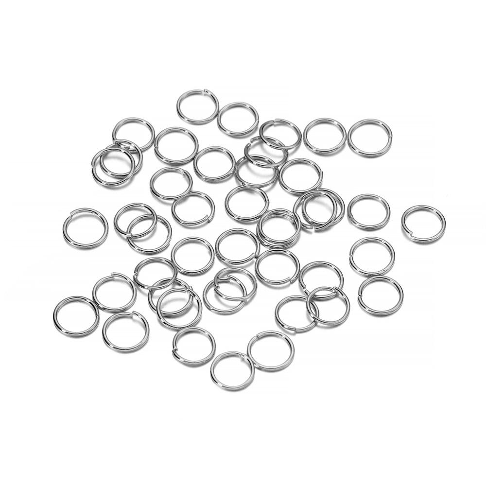 200pcs/Lot 3-10mm Metal Open Single Loops Jump Rings Split Rings DIY Jewelry Making Accessories Findings for Necklace Bracelet