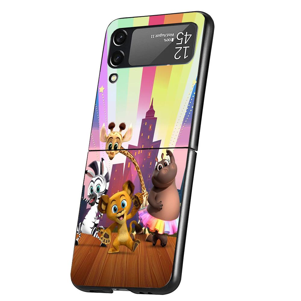 Cartoon Gabbys Dollhouse Cover Phone Case For Samsung Galaxy Z Flip 7 6 5 4 3 5G Flip7 Flip6 Flip5 Flip4 Flip3 Black Fundas Shel
