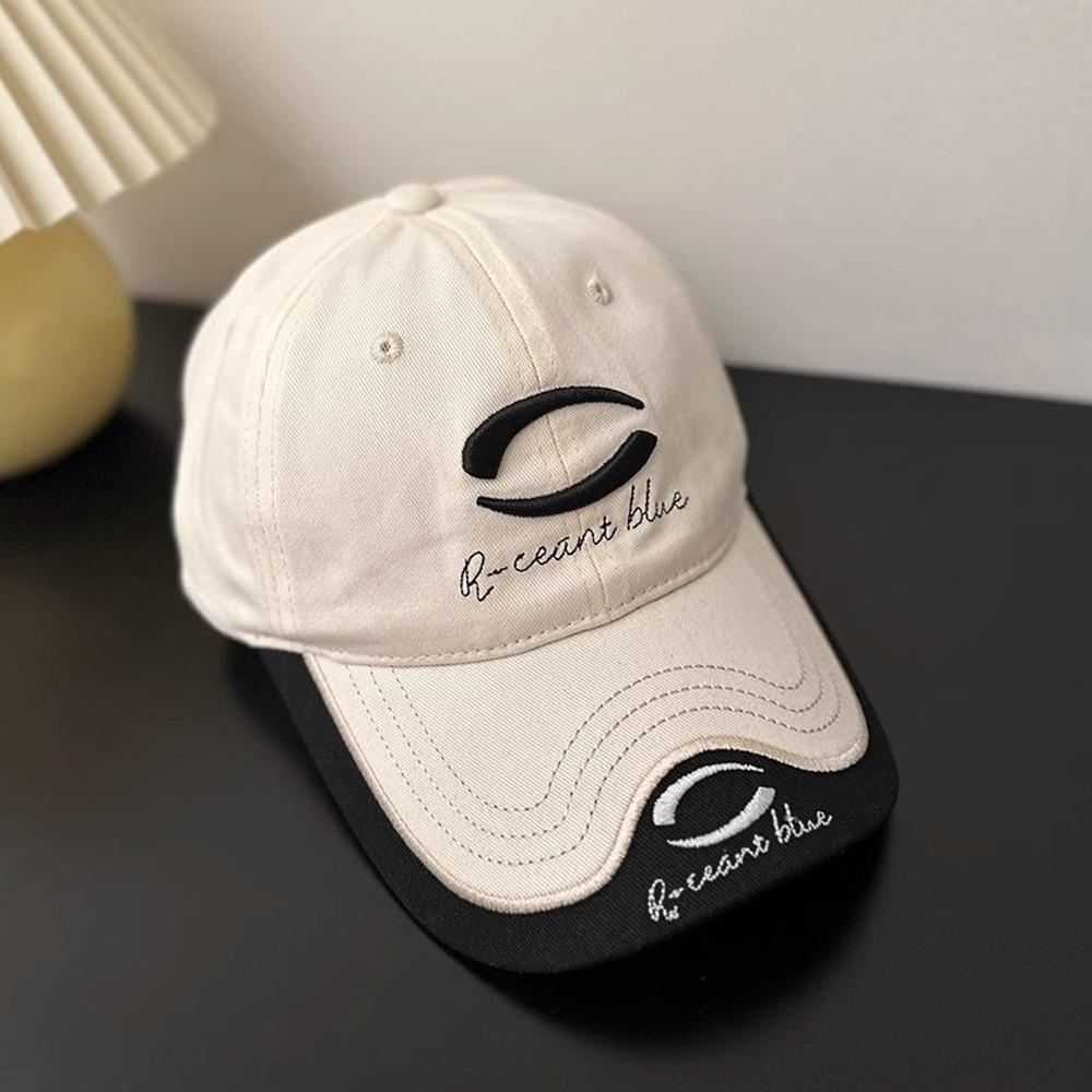 Y2K Letter Peaked Cap Embroidery Visors Snapback Cap Casual Vintage Baseball Cap  Unisex