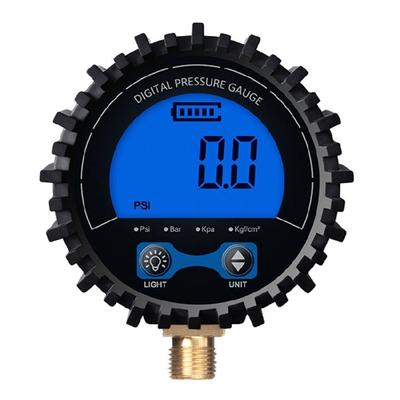 Цифровой манометр для шин Несколько единиц Psi/Kpa/Bar/kgf cm² Диапазон до 200 psi