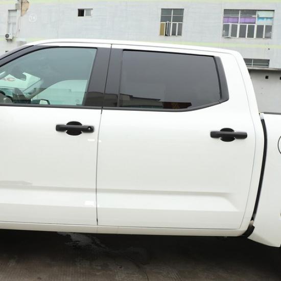 Carbon Fiber ABS Outer 4-Door Bowl Sticker Cover Trim For Toyota Tundra -23