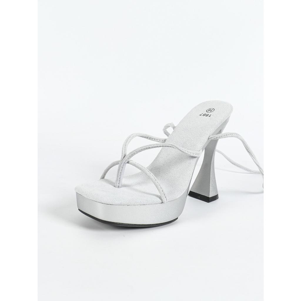 Женские сексуальные босоножки на платформе 12 см, сексуальная модель автомобиля, модные толстые каблуки с кристаллами и квадратной головкой, нескользящие LFD-1987-Q2