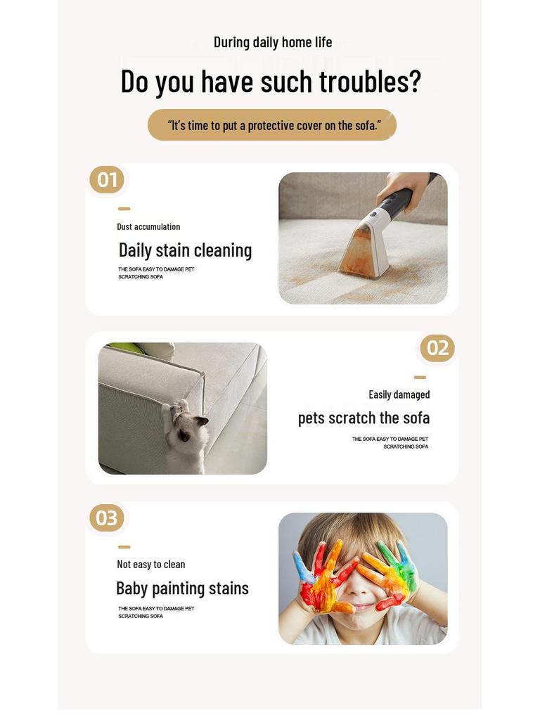 Cat Scratch-Proof Stretch Sofa Cover - Universal, Dustproof, Four Seasons Style, 2025 Edition.