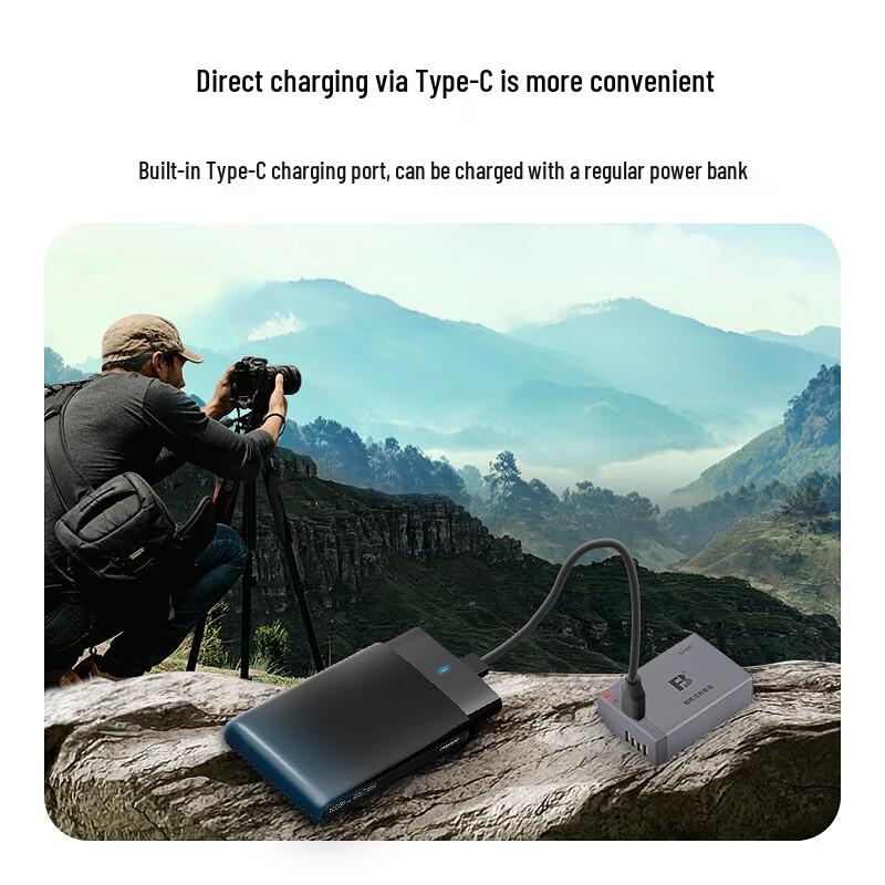 FB LP-E17 Тип-C Прямая зарядка Батарея для камеры для Canon CN-разъем (адаптер в комплекте)