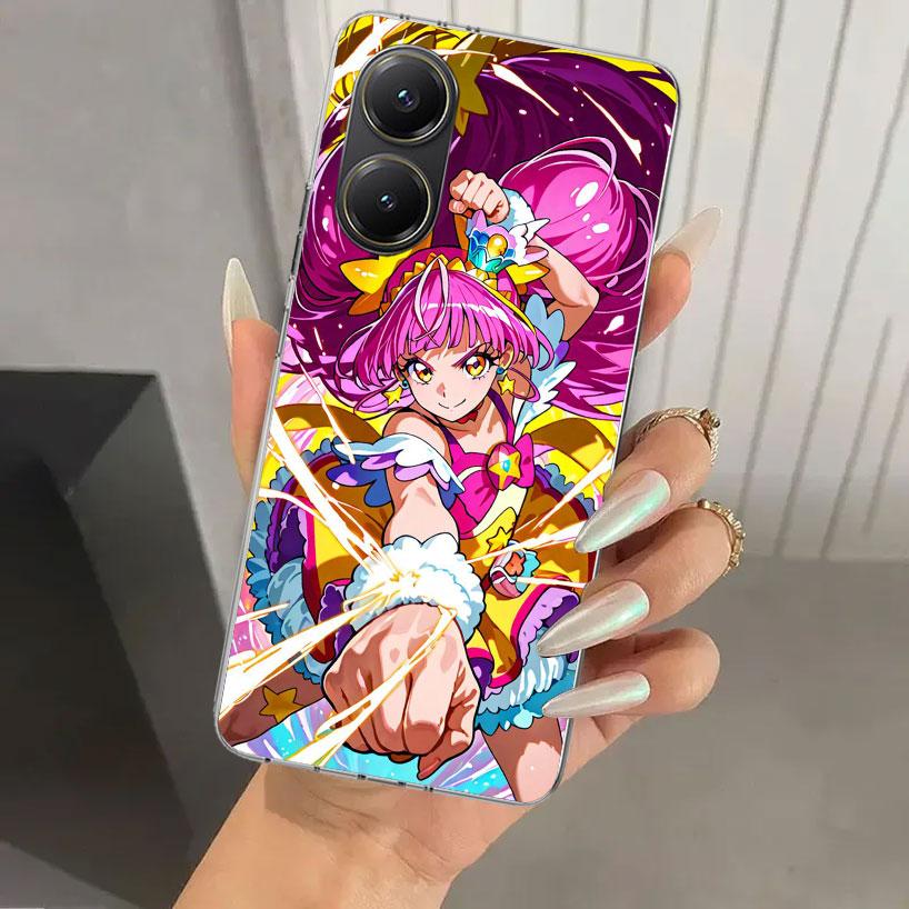 Чехол для телефона Pretty Cure Anime для Xiaomi Poco X5 X6 X7 Pro F7 Ultra M7 Redmi 15 15C 13 13C 12 12C 10 10A 10C 9 9A 9C 9T Shell Poc