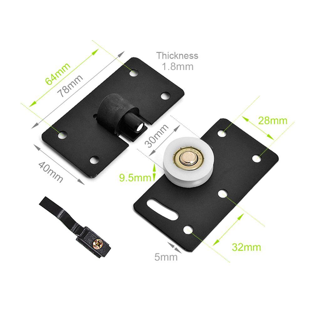 Комплект роликов для поезда Колесо для направляющих для шкафа Нейлоновый шкив Колесо для раздвижной двери Подвесное колесо Дверные ролики