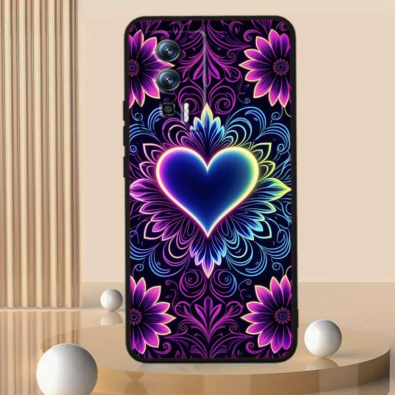 Роскошный Дизайн Любовь Искусство Для Xiaomi Redmi 12 13C 12C 13 10C 9T A2 9A 9C 7A Note 10S 8T 10 9 8 Pro 4G 5G Черный Чехол для Телефона
