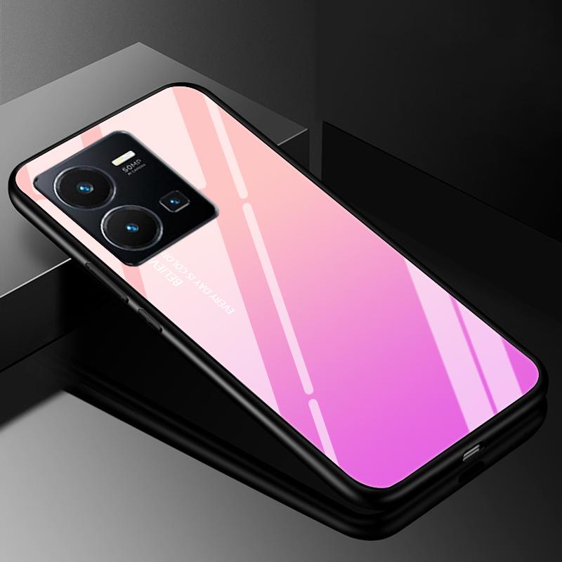 Чехол-крышка для VIVO Y35 2022, Чехлы из закаленного стекла для Vivo V21 5G 4G V21E Y11S Y12S Y20S V20 SE Y03 V2022 V2023, Жесткий задний бампер