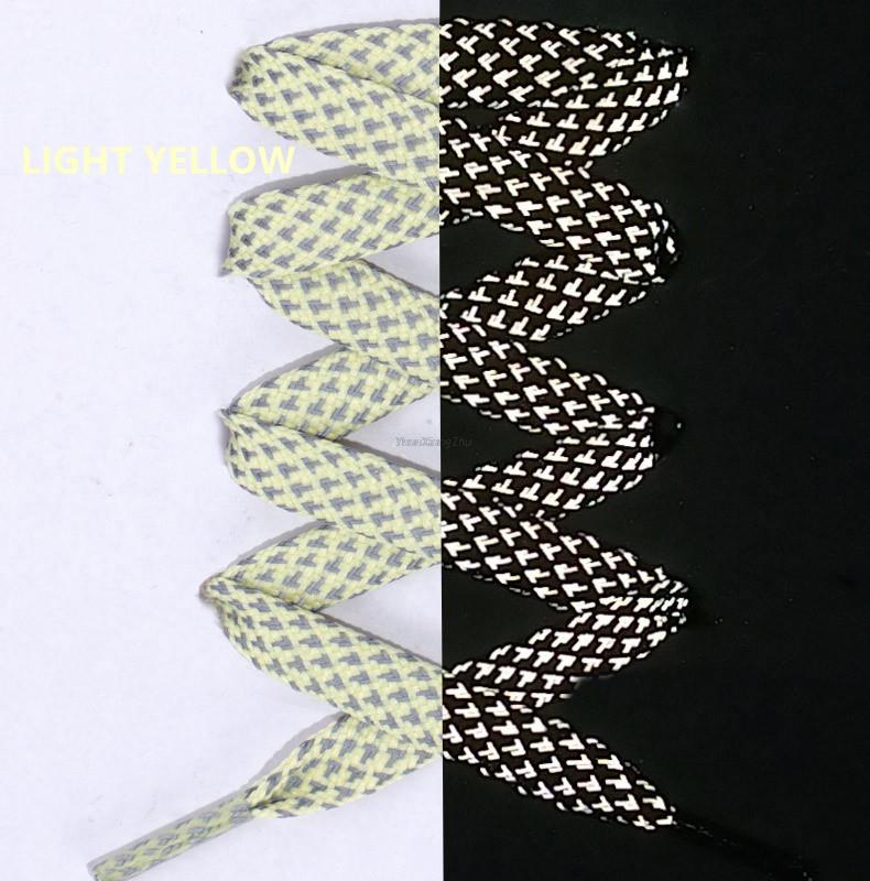 1 пара светоотражающих шнурков плоские шнурки для кроссовок цветные светоотражающие шнурки светящиеся шнурки 100/120/140/160 см шнурки