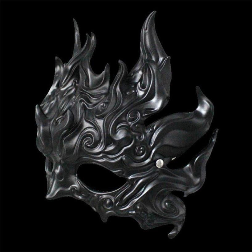 Смола Маска Кирина С Золотой Серебряной Отделкой Для Фестиваля И Хэллоуина