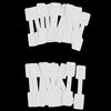 50/100Pcs Blank Price Tags Necklace Ring Jewelry Labels Paper Stickers