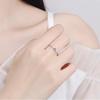 0.056-0.1CT 3mm VVS Moissanite Stackable Rings for Women Female Wedding Band Match Diamond S925 Sterling Silver Jewelry