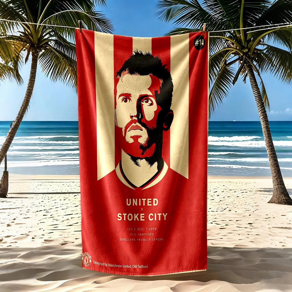 Manchester Beach Towel Super Soft Microfiber Quickdry Fabric Comfortable Lightweight Perfect For Traveling Yoga Camping And Swimming