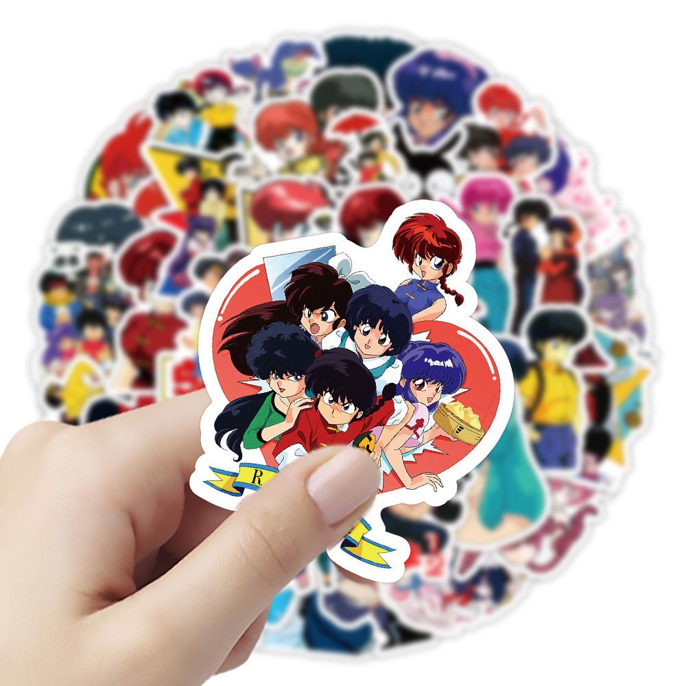 10/30/60 шт. Наклейки Аниме Ranma 1/2 Милые Акане Граффити Мультяшные Наклейки DIY Гитара Багаж Чемодан Классический Набор Наклеек Манга