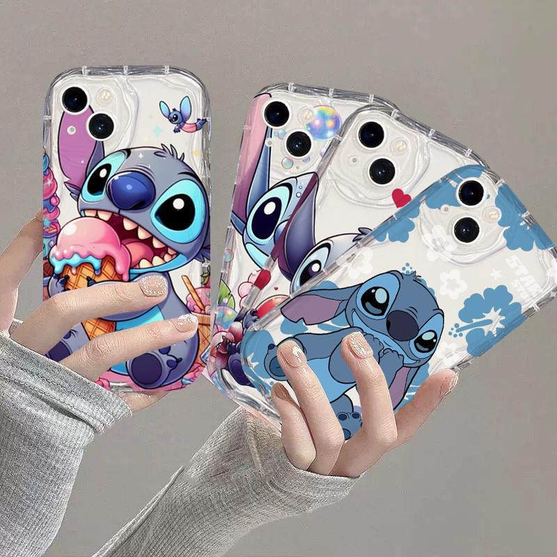 Чехол для телефона Stitch Angel Baby для Samsung Galaxy S25 S24 S23 S22 FE Plus Ultra A15 A16 A25 A55 A35 A54 A14 A34 A07 A17, мягкий чехол