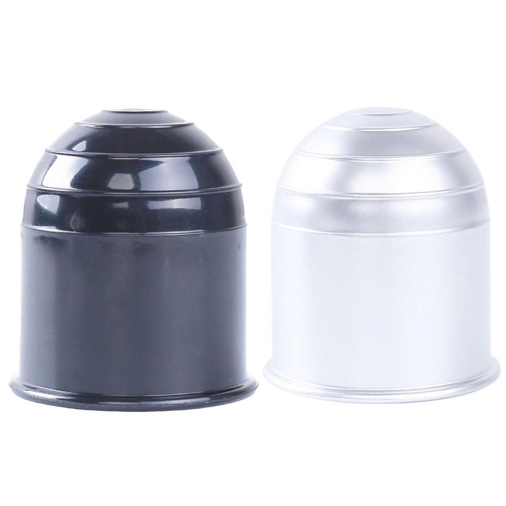 2 шт. Универсальные 50 мм аксессуары для прицепа Черный чехол для шара прицепа Крышка шара фаркопа Защита сцепного устройства для автомобиля Стайлинг