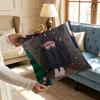 TTamon  Anime Fukuhara Pillow Covers Cartoon Sofa Decorative Home Doublesided Printing Short Plush Cute Cushion Cover
