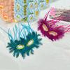 Comfortable Wear Feather Mask Half Face Masquerade Mask Lightweight Venetian Mask  Birthday Party