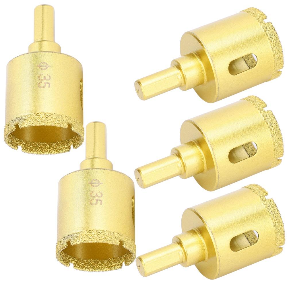 Soldering Diamond Tile Drill Bit 35mm Dry Drilling of Marble Vitrified Tiles