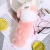 Брелок из искусственного меха, пушистый брелок с рисунком животного, украшение на годовщину, автомобильный ключ, аксессуар
