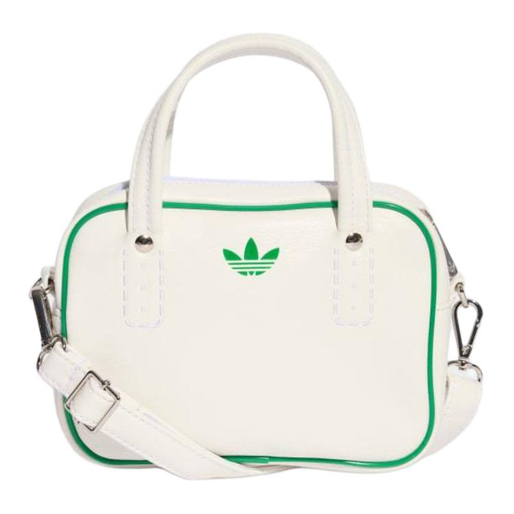 New Adidas Originals ADICOLOR Polyurethane One Shoulder Handbag Mini Unisex White JX7873
