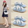 Fashion Women Shoes 2025 Spring New Fashion Breathable Non Slip Woman Sneakers Comfortable Lightweight Flower Lace Lace-up Casual Shoes