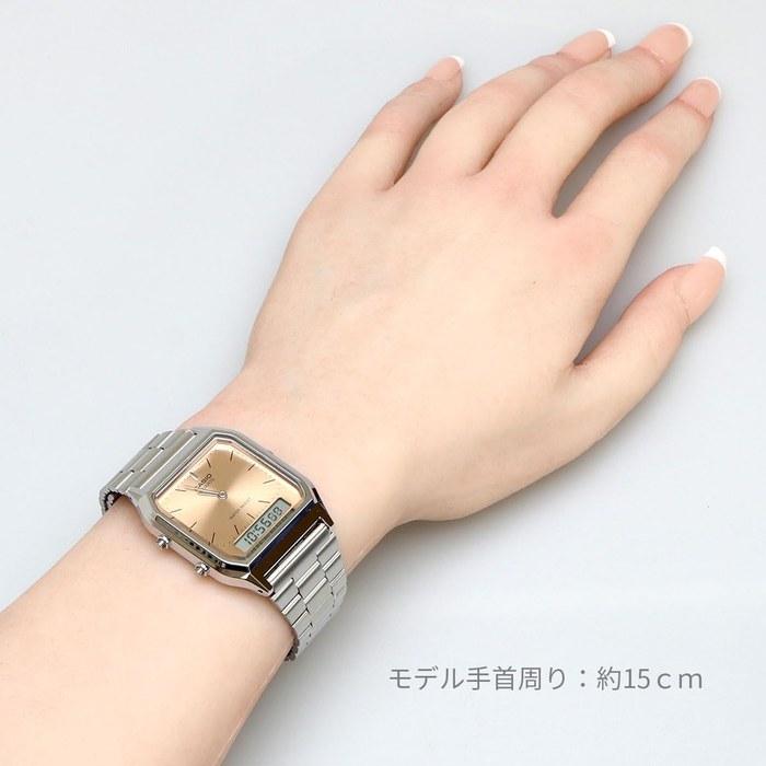 Casio AQ-230A-4AMQY Analog-Digital Quartz Watch - Apricot