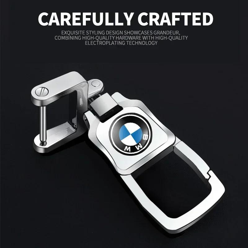 For BMW Aluminum alloy Car Logo Keychain Men Keyring Gift For bmw E46 E39 E38 E90 E60 E36 F30 F30 E34 F10 E92 E38 E91 Auto Acces