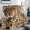 1 шт. Фланелевое одеяло с принтом леопарда и змеи, Высококачественное, Удобное для всех сезонов, Декор для дома, Тепло и уют, Идеально для рождественских подарков